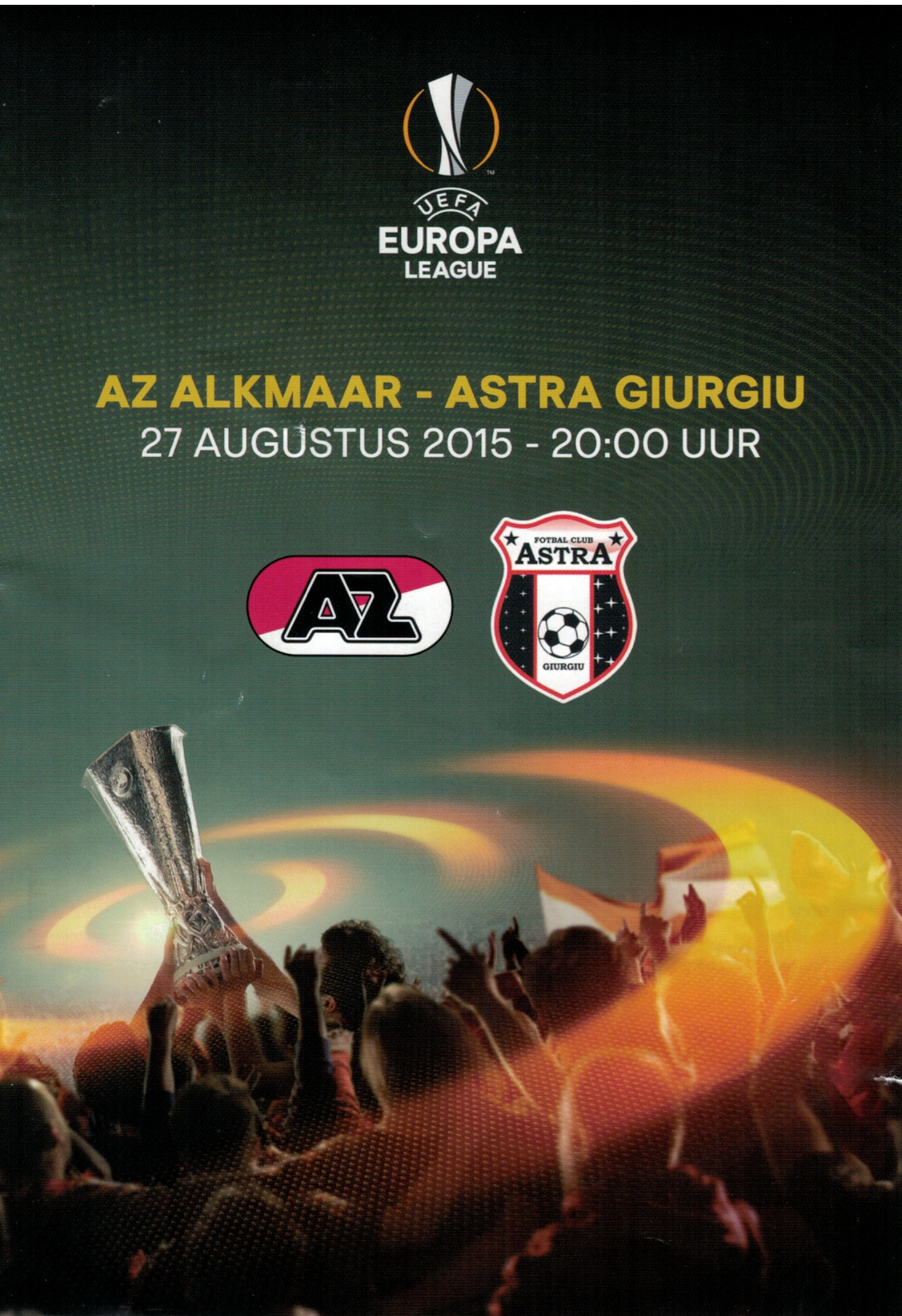 AZ Programma 27-aug-2015 Astra Giurgiu thuis